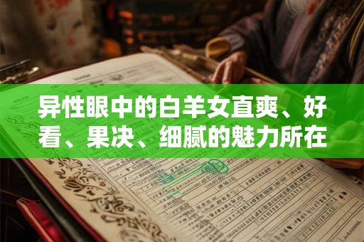 异性眼中的白羊女直爽、好看、果决、细腻的魅力所在