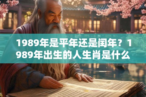 1989年是平年还是闰年？1989年出生的人生肖是什么？