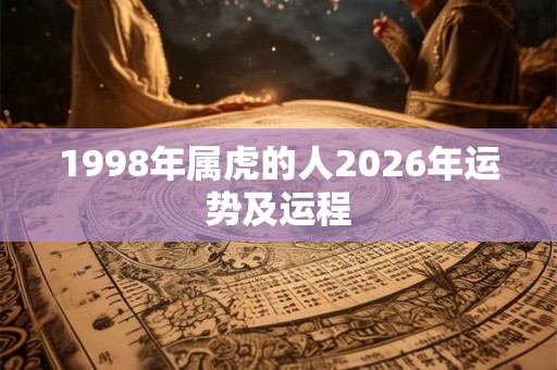 1998年属虎的人2026年运势及运程