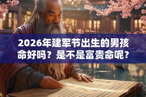 2026年建军节出生的男孩命好吗？是不是富贵命呢？