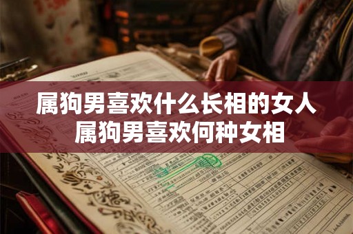 属狗男喜欢什么长相的女人 属狗男喜欢何种女相