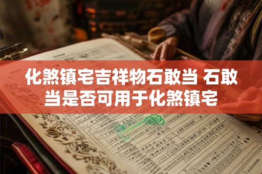 化煞镇宅吉祥物石敢当 石敢当是否可用于化煞镇宅