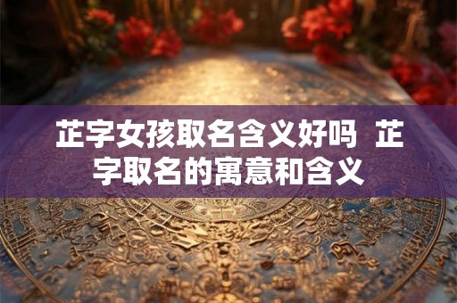 芷字女孩取名含义好吗  芷字取名的寓意和含义
