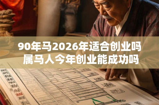 90年马2026年适合创业吗 属马人今年创业能成功吗