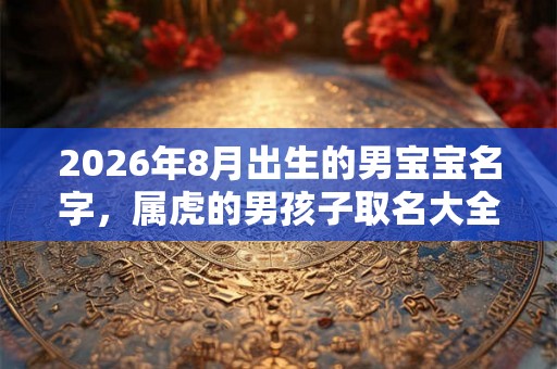2026年8月出生的男宝宝名字，属虎的男孩子取名大全