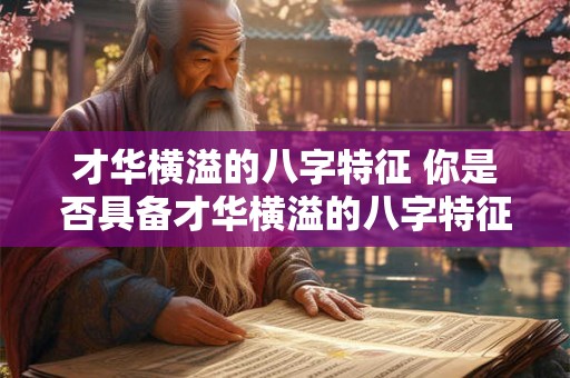 才华横溢的八字特征 你是否具备才华横溢的八字特征 才华横溢的八字特征 你是否具备才华横溢的八字特征