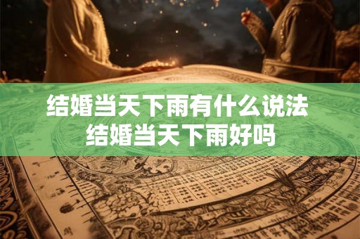 结婚当天下雨有什么说法 结婚当天下雨好吗