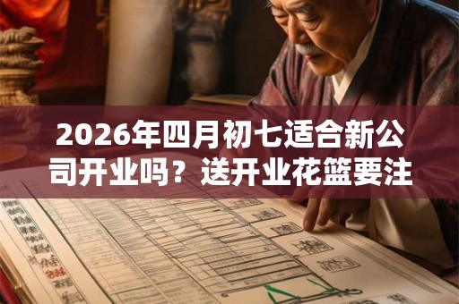 2026年四月初七适合新公司开业吗?送开业花篮要注意什么? 2026年四月初七适合新公司开业吗?送开业花篮要注意什么?