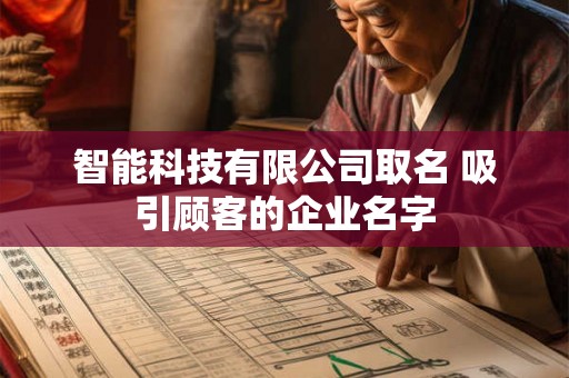智能科技有限公司取名 吸引顾客的企业名字 智能科技有限公司取名 吸引顾客的企业名字