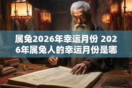 属兔2026年幸运月份 2026年属兔人的幸运月份是哪些