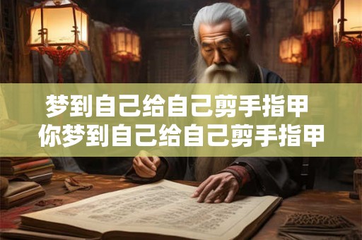 梦到自己给自己剪手指甲 你梦到自己给自己剪手指甲这意味着什么