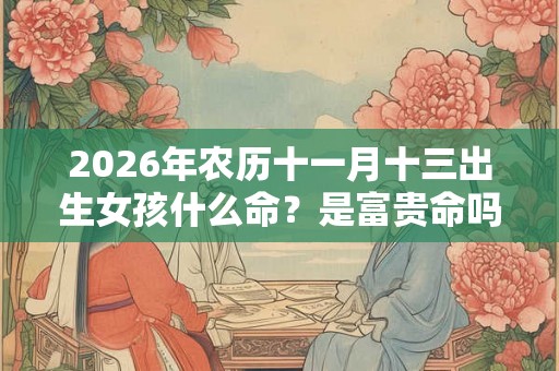 2026年农历十一月十三出生女孩什么命？是富贵命吗？