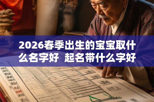 2026春季出生的宝宝取什么名字好 起名带什么字好 2026春季出生的宝宝取什么名字好 起名带什么字好