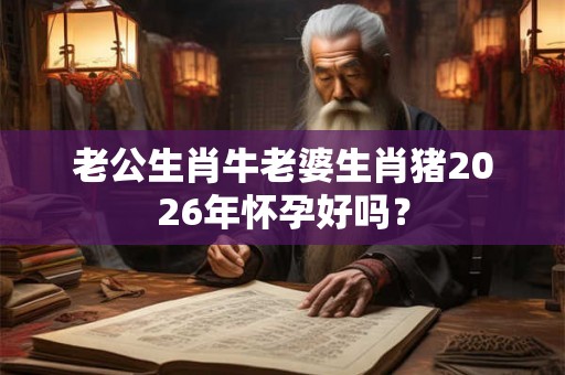 老公生肖牛老婆生肖猪2026年怀孕好吗？