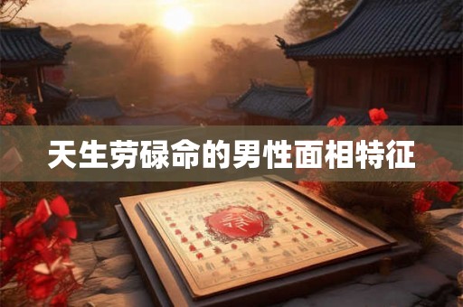 天生劳碌命的男性面相特征