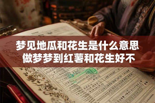 梦见地瓜和花生是什么意思 做梦梦到红薯和花生好不好