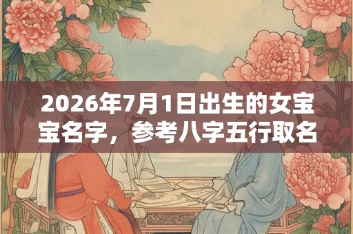 2026年7月1日出生的女宝宝名字，参考八字五行取名