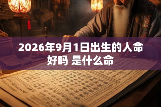2026年9月1日出生的人命好吗 是什么命