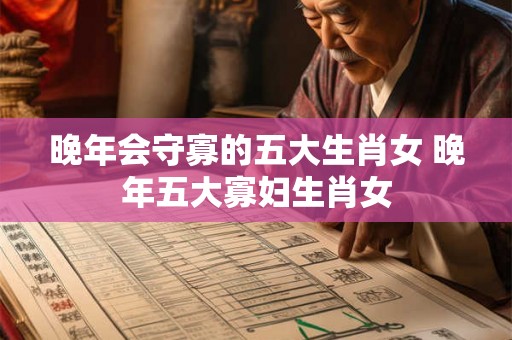 晚年会守寡的五大生肖女 晚年五大寡妇生肖女 晚年会守寡的五大生肖女 晚年五大寡妇生肖女