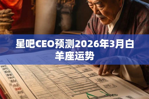 星吧CEO预测2026年3月白羊座运势