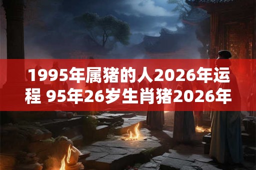 1995年属猪的人2026年运程 95年26岁生肖猪2026年运势