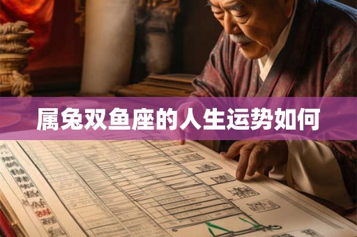 属兔双鱼座的人生运势如何
