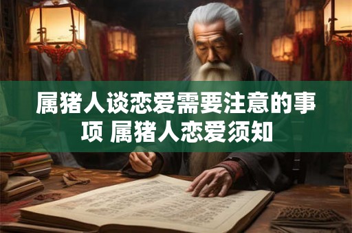 属猪人谈恋爱需要注意的事项 属猪人恋爱须知