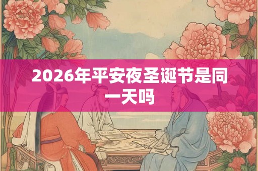 2026年平安夜圣诞节是同一天吗
