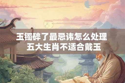 玉镯碎了最忌讳怎么处理  五大生肖不适合戴玉