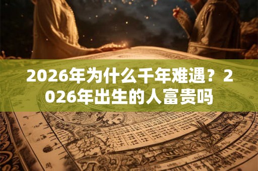 2026年为什么千年难遇?2026年出生的人富贵吗 2026年为什么千年难遇?2026年出生的人富贵吗