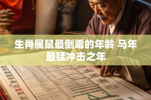 生肖属鼠最倒霉的年龄 马年最猛冲击之年