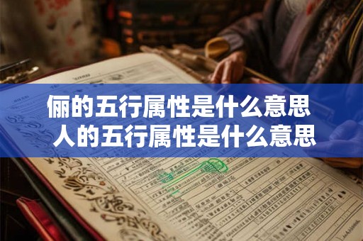 俪的五行属性是什么意思 人的五行属性是什么意思 俪的五行属性是什么意思 人的五行属性是什么意思