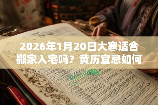 2026年1月20日大寒适合搬家入宅吗？黄历宜忌如何？