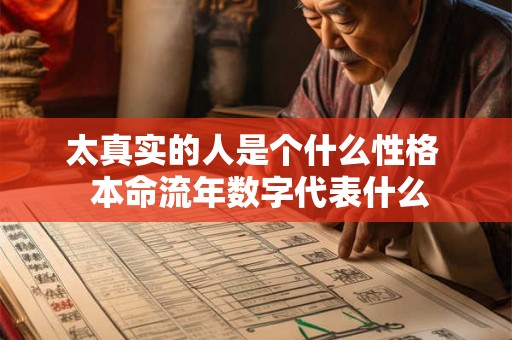 太真实的人是个什么性格  本命流年数字代表什么