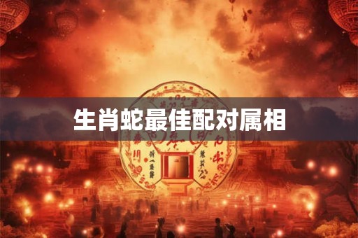 生肖蛇最佳配对属相