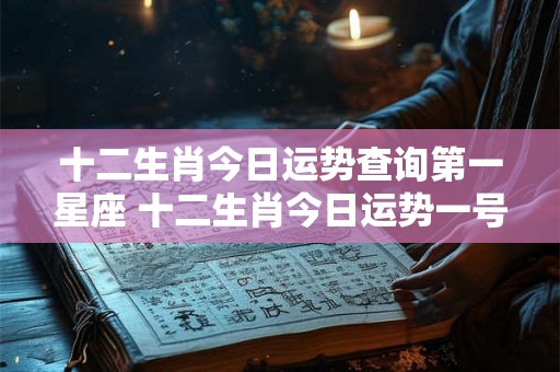 十二生肖今日运势查询第一星座 十二生肖今日运势一号星座是哪个