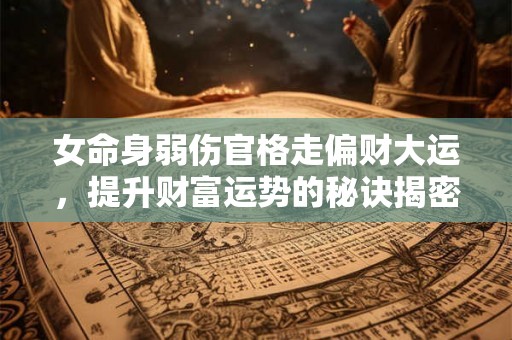 女命身弱伤官格走偏财大运，提升财富运势的秘诀揭密