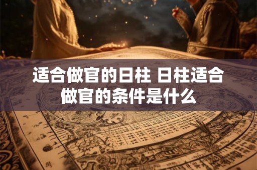 适合做官的日柱 日柱适合做官的条件是什么