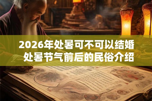 2026年处暑可不可以结婚  处暑节气前后的民俗介绍