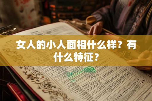 女人的小人面相什么样?有什么特征? 女人的小人面相什么样?有什么特征?