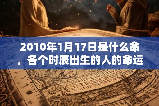 2010年1月17日是什么命，各个时辰出生的人的命运