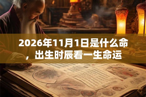 2026年11月1日是什么命,出生时辰看一生命运 2026年11月1日是什么命,出生时辰看一生命运