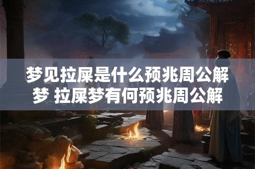 梦见拉屎是什么预兆周公解梦 拉屎梦有何预兆周公解梦