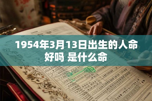 1954年3月13日出生的人命好吗 是什么命