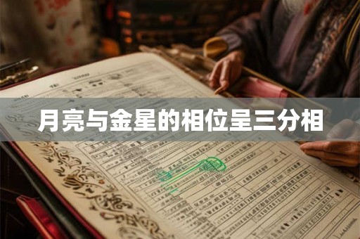 月亮与金星的相位呈三分相