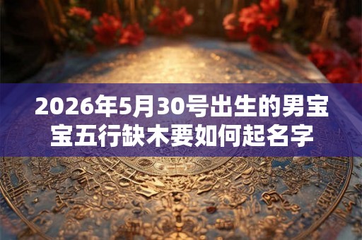 2026年5月30号出生的男宝宝五行缺木要如何起名字 2026年5月30号出生的男宝宝五行缺木要如何起名字