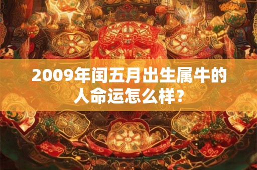 2009年闰五月出生属牛的人命运怎么样？