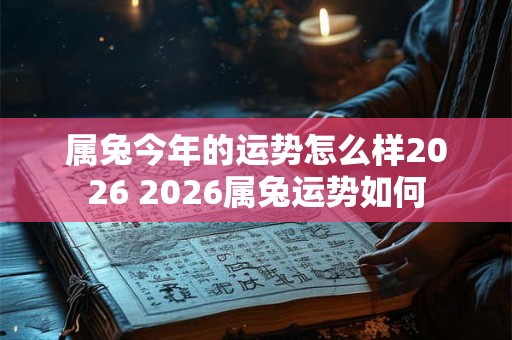 属兔今年的运势怎么样2026 2026属兔运势如何