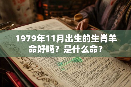 1979年11月出生的生肖羊命好吗?是什么命? 1979年11月出生的生肖羊命好吗?是什么命?