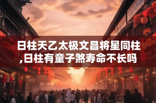 日柱天乙太极文昌将星同柱,日柱有童子煞寿命不长吗